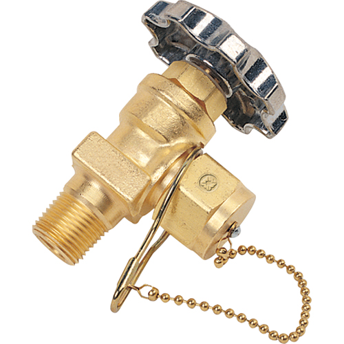 Station Valve with Gas Tight & Chain, Brass Groupe Belzile Dickner