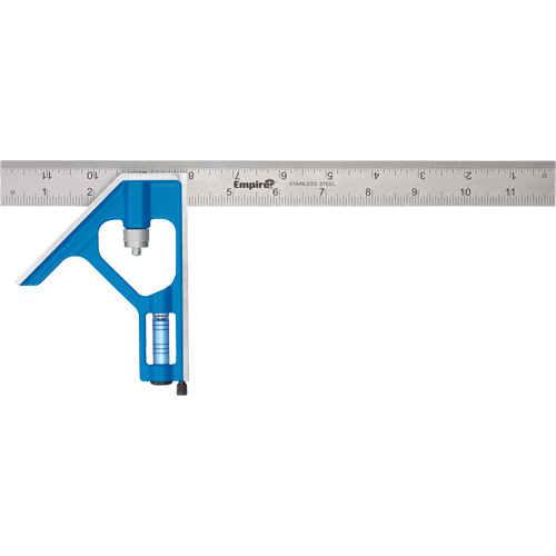 &eacute;querre combin&eacute;e True Blue, 12" lo, 1/16" Graduations, Acier, Ordinaire Groupe Belzile Dickner