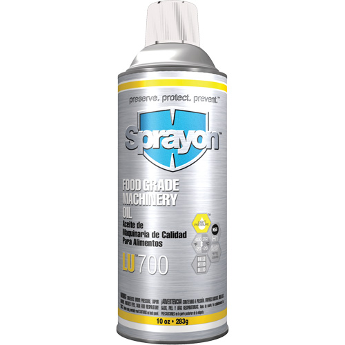 LU700 Food Grade Machinery Oil, 10 oz., Aerosol Can Groupe Belzile Dickner