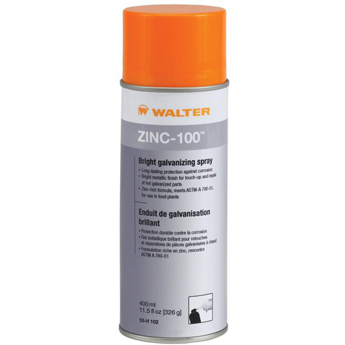 Vaporisateur galvanisant brillant ZINC-100, Canette a&eacute;rosol Groupe Belzile Dickner