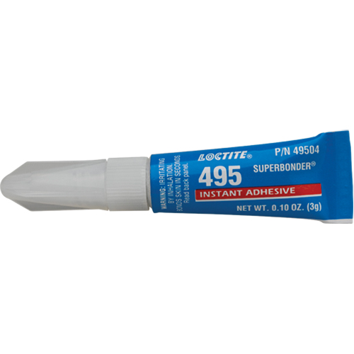495 Super Bonder&reg; Instant Adhesive, Clear, Tube, 3 g Groupe Belzile Dickner
