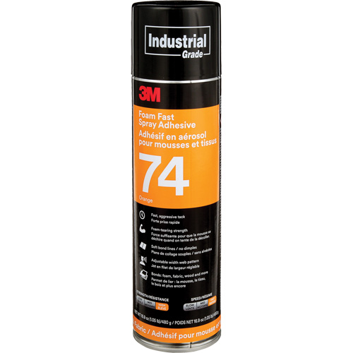 Foam & Fabric Spray Adhesive, Orange, Aerosol Can Groupe Belzile Dickner