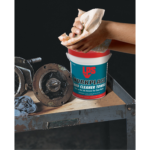 Workplace Hand Cleaner Towels, 72 Wipes, 10-1/2" x 12-1/4" Groupe Belzile Dickner