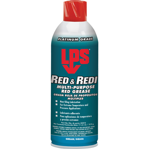 Graisse rouge Red & Redi tout usage, 16 oz, Canette a&eacute;rosol Groupe Belzile Dickner