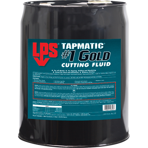 Tapmatic&reg; #1 Gold Cutting Fluids, 5 gal. Groupe Belzile Dickner