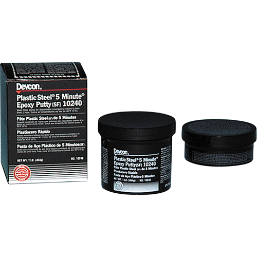 Mastic Plastic Steel 5 Minute, 1 lb, R&eacute;cipient Groupe Belzile Dickner