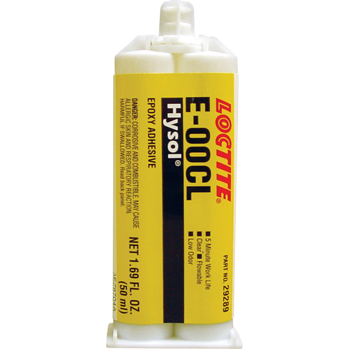 Hysol E-00CL Epoxy, Two-Part, Dual Cartridge, 97 g., Clear Groupe Belzile Dickner