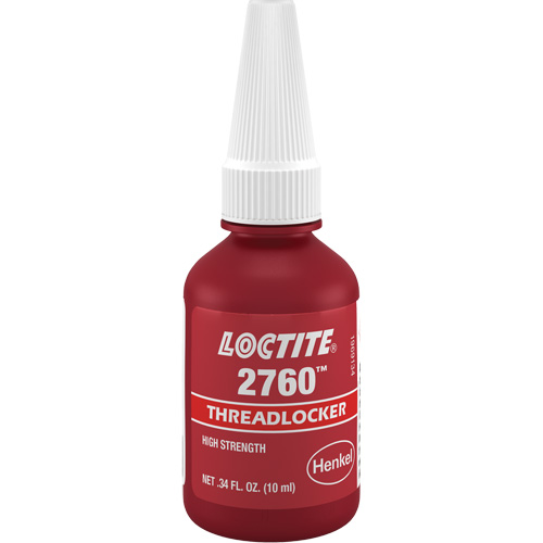 Threadlocker 2760 Instant Adhesive, Red, High, 10 ml, Bottle Groupe Belzile Dickner