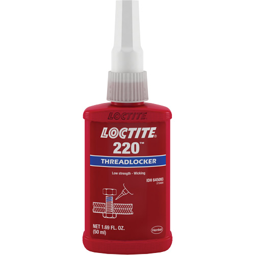 Threadlocker 220 , Blue, Medium, 50 ml, Bottle Groupe Belzile Dickner