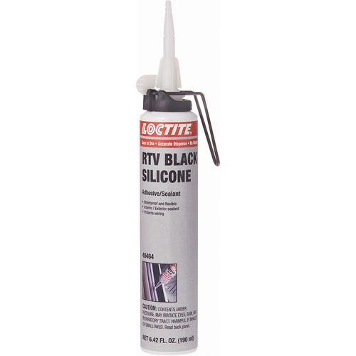 Superflex RTV Silicone Adhesive Sealant, Cartridge, Black Groupe Belzile Dickner