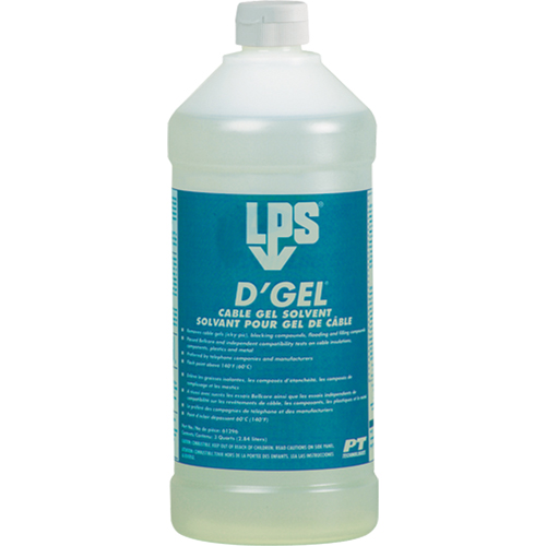 Solvant de gel D'Gel pour c&acirc;bles, 32 oz, Bouteille Groupe Belzile Dickner