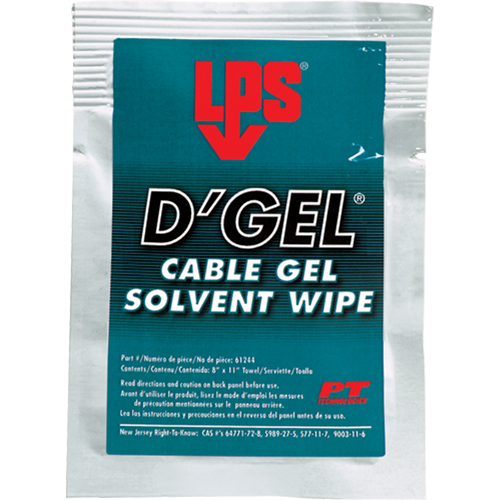 Solvant de gel D'Gel pour c&acirc;bles, Sachets Groupe Belzile Dickner
