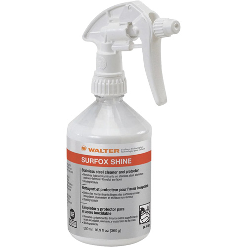 Nettoyant & protecteur pour acier inoxydable Surfox Shine, 500 ml, Bouteille &agrave; g&acirc;chette Groupe Belzile Dickner