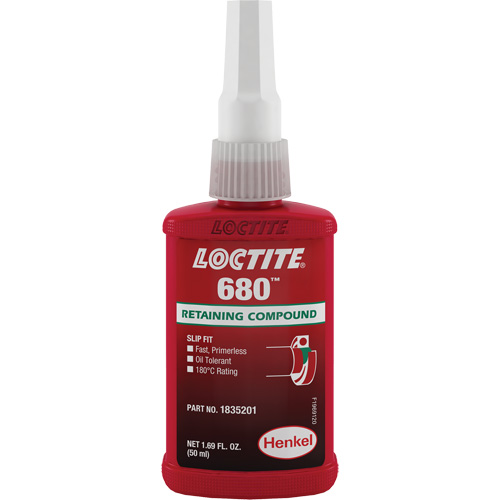 Compos&eacute; de retenue Loctite 680, 50 ml, Bouteille, Vert Groupe Belzile Dickner