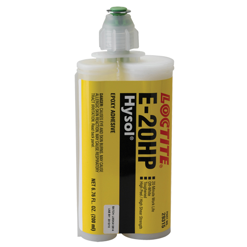 E-20P Fast Setting Structural Adhesives, 200 ml, Dual Cartridge, Two-Part, White Groupe Belzile Dickner