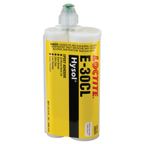 Adh&eacute;sif structurel pour le verre E-30CL, 200 ml, Cartouche double, Deux composants, Ultra clair Groupe Belzile Dickner