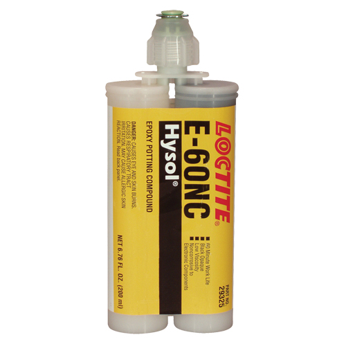 E-60NC Electrically Non-Corrosive Structural Adhesives, 200 ml, Dual Cartridge, Two-Part, Black Groupe Belzile Dickner