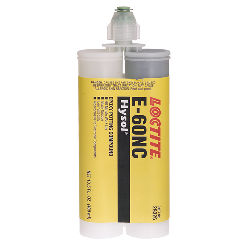 E-60NC Electrically Non-Corrosive Structural Adhesives, 400 ml, Dual Cartridge, Two-Part, Black Groupe Belzile Dickner