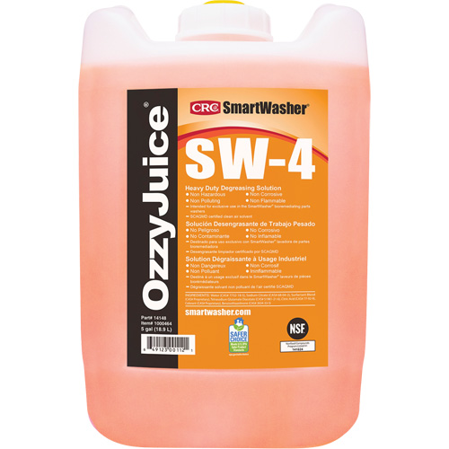 Smartwasher&reg; Industrial Grade Cleaning Solution, Jug Groupe Belzile Dickner