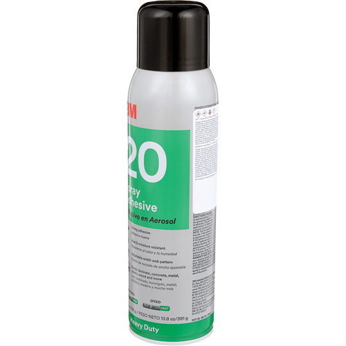 20 Heavy Duty Spray Adhesive, Clear, Aerosol Can Groupe Belzile Dickner
