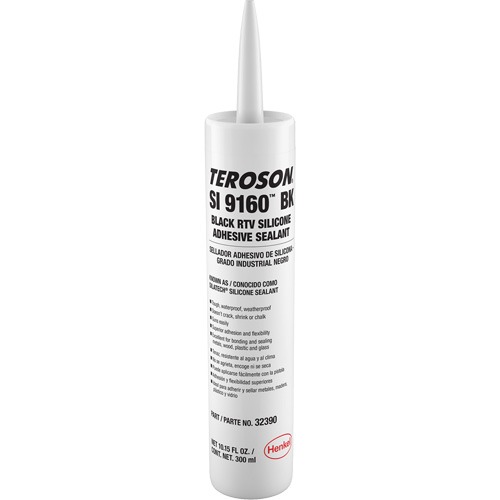 Scellant &agrave; la silicone Teroson SI 9160, Cartouche, Noir Groupe Belzile Dickner