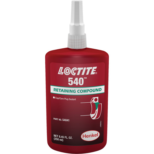 Loctite&reg; 540 Retaining Compound, 250 ml, Bottle, Blue Groupe Belzile Dickner