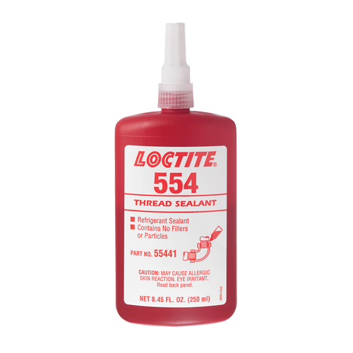 554 Thread Sealant, Bottle, 10 ml, -53.89° C - 148.89° C/-65°F - 300°F Groupe Belzile Dickner