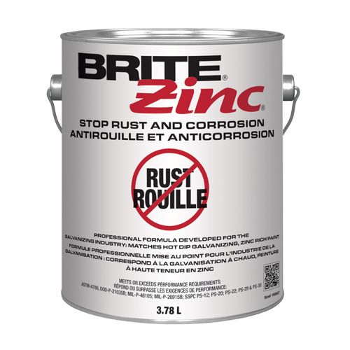 BRITE Zinc&reg; Corrosion Inhibitor, Gallon Groupe Belzile Dickner