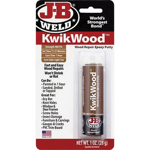 KwikWood Epoxy, 2 oz., Stick, Tan Groupe Belzile Dickner