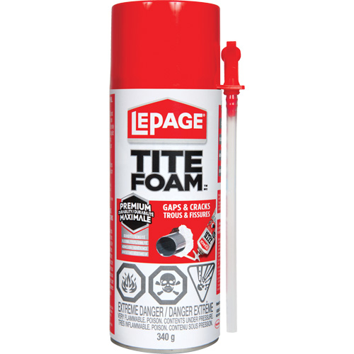 Titefoam Gaps & Cracks Insulating Foam Sealant, Aerosol Can, White Groupe Belzile Dickner