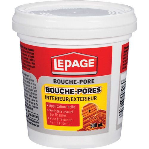 Interior and Exterior Wood Filler, 500 ml Groupe Belzile Dickner