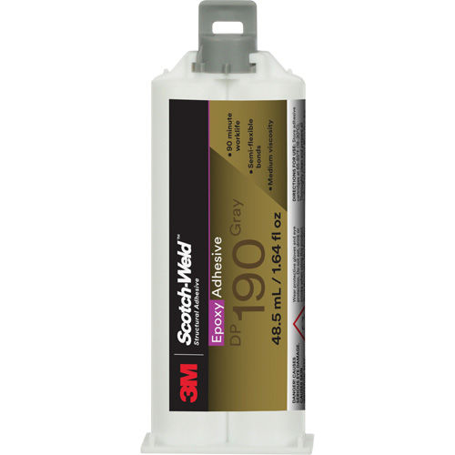 Scotch-Weld Epoxy Adhesive DP190, 1.64 fl. oz., Cartridge, Two-Part, Grey Groupe Belzile Dickner
