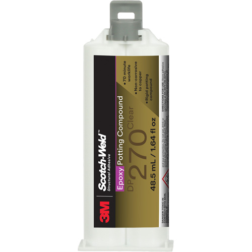 Mat&eacute;riau d'enrobement &eacute;poxyde Scotch-Weld, 1,7 liq. oz./48,5 ml, Cartouche double, Deux composants, Transparent Groupe Belzile Dickner