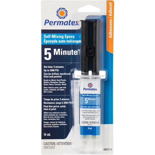 General Purpose Epoxy, 14 ml, Syringe, Two-Part, Clear Groupe Belzile Dickner