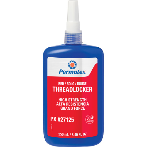 Threadlocker, Red, High, 250 ml, Bottle Groupe Belzile Dickner