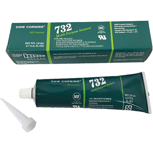 Agent d'&eacute;tanch&eacute;it&eacute; 732, 90 ml, Tube, Blanc Groupe Belzile Dickner