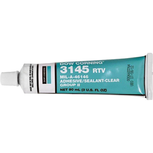 Dowsil RTV 3145 Silicone Adhesive Sealant MIL-A-46146, Tube, Clear Groupe Belzile Dickner