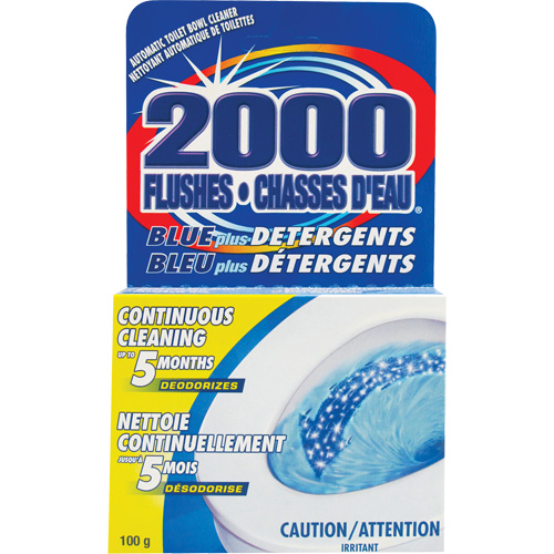 2000 Flushes&reg; Blue Plus Toilet Bowl Cleaning Detergent, 100 g, Tablet Groupe Belzile Dickner