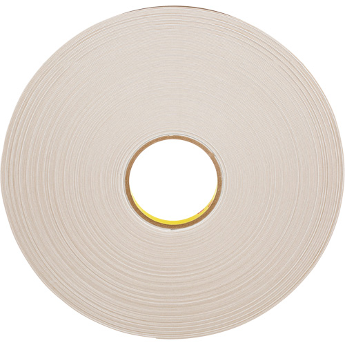 Double-Coated Foam Tape, 66 m (216') L x 12.7 mm (1/2") W, 31 mils, Polyethylene Groupe Belzile Dickner