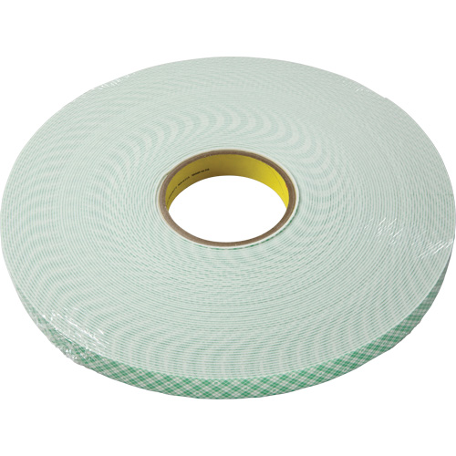 Double-Coated Foam Tape, 33 m (108') L x 18 mm (3/4") W, 62.5 mils, Urethane Groupe Belzile Dickner