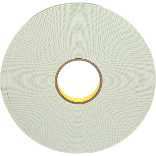 Double-Coated Foam Tape, 33 m (108') L x 25.4 mm (1") W, 62 mils, Urethane Groupe Belzile Dickner