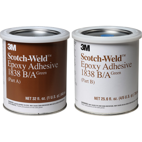 Scotch-Weld Adhesive, 32 fl. oz., Pail, Two-Part, Green Groupe Belzile Dickner