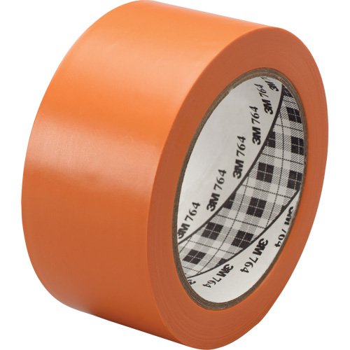Ruban en vinyle pour travaux g&eacute;n&eacute;raux 764, 25,4 mm (1") la x 32,9 m (108') lo, 5 mils, Orange Groupe Belzile Dickner