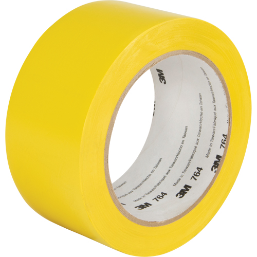 Ruban en vinyle pour travaux g&eacute;n&eacute;raux 764, 50,8 mm (2") la x 32,9 m (108') lo, 5 mils, Jaune Groupe Belzile Dickner