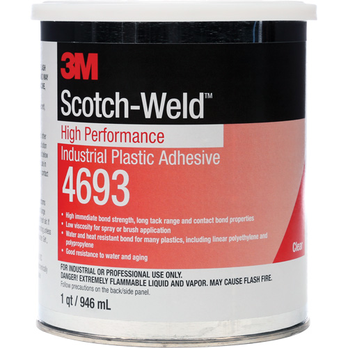 Adh&eacute;sif industriel haute performance pour le plastique Scotch-Weld Groupe Belzile Dickner
