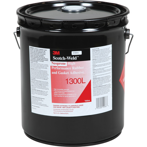 High-Performance Rubber & Gasket Adhesive, Pail, Yellow Groupe Belzile Dickner