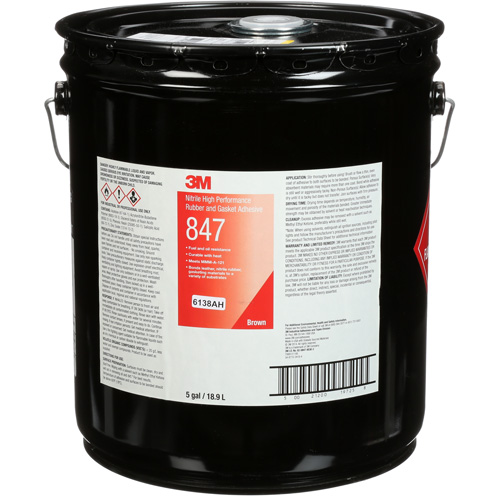 Scotch-Weld High-Performance Rubber & Gasket Adhesive, Pail, Brown Groupe Belzile Dickner