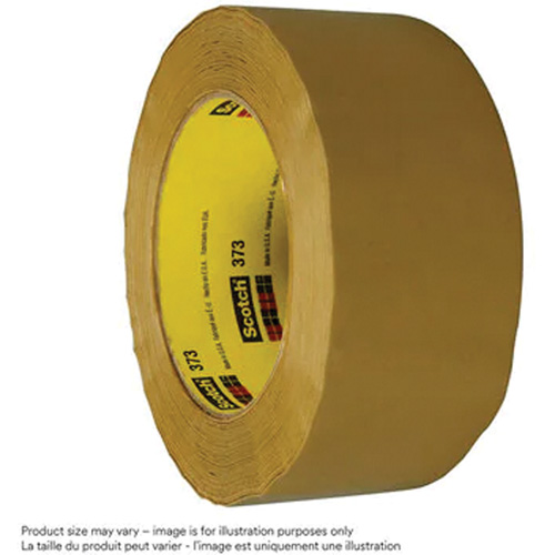 Scotch&reg; Box Sealing Tape 373, Hot Melt Adhesive, 2.5 mils, 48 mm (2") x 100 m (328') Groupe Belzile Dickner