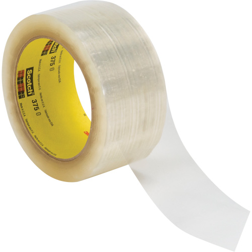 Scotch&reg; 375 Box Sealing Tape, Hot Melt Adhesive, 3.1 mils, 48 mm (1-22/25") x 1500 m (4921') Groupe Belzile Dickner