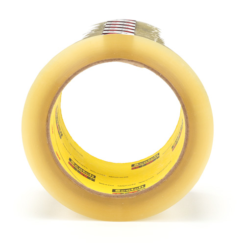 Scotch&reg; Box Sealing Tape 375, Hot Melt Adhesive, 3.1 mils, 72 mm (3") x 50 m (164') Groupe Belzile Dickner